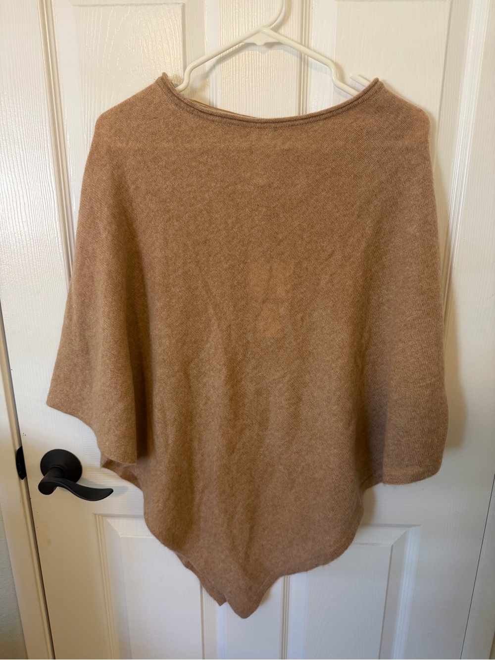 Rachel Zoe Camel Knit Poncho